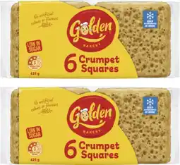 Coles Golden Crumpet Squares 6 Pack 425g offer