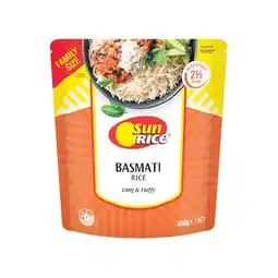 Woolworths SunRice Family Size Microwave Rice Pouch 450g offer