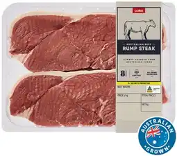 Coles Coles Australian No Added Hormones Beef Rump Steak offer