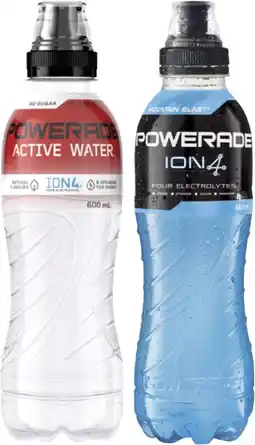 Coles Powerade Sports Drink or Active Water 600mL offer