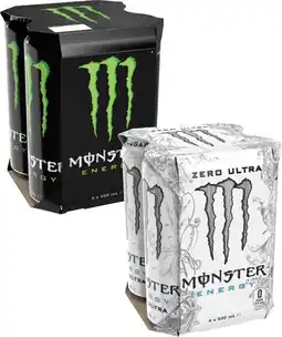 Coles Monster Energy Drink 4x500mL offer