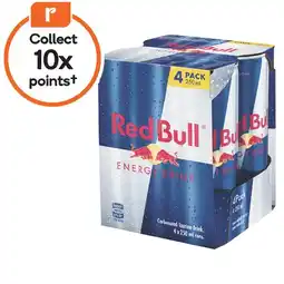 Woolworths Red Bull Energy Drink 4 x 250ml offer