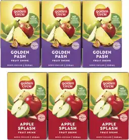 Coles Golden Circle Tetra Fruit Drink 6x250mL offer