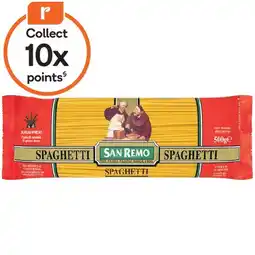 Woolworths San Remo Pasta 500g offer