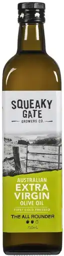 Coles Squeaky Gate Extra Virgin Olive Oil 750mL offer