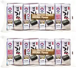 Coles Obap Roasted Seaweed 8 Pack 40g offer