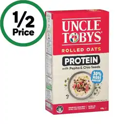 Woolworths Uncle Tobys Loose Oats Protein 490g offer