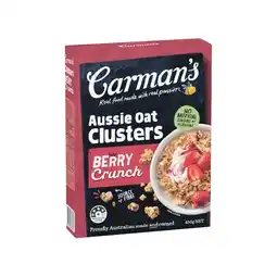 Woolworths Carman’s Clusters 425-450g offer