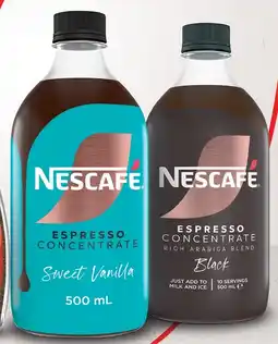 Coles Nescafé Espresso Coffee Concentrate 500mL offer
