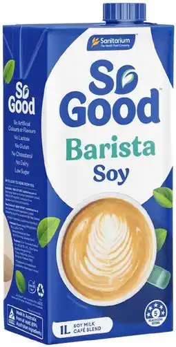 Coles Sanitarium So Good Barista Soy Milk 1 Litre offer