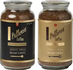 Coles Vittoria Freeze Dried Instant Coffee 400g offer