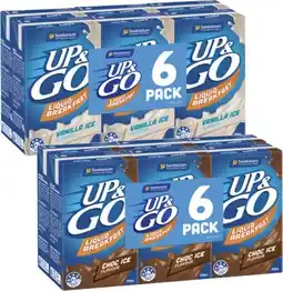 Coles Sanitarium Up&Go Liquid Breakfast 6x250mL offer