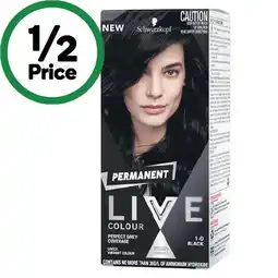 Woolworths Schwarzkopf Live Permanent Hair Colour offer