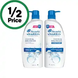 Woolworths Head & Shoulders Shampoo or Conditioner 850ml offer