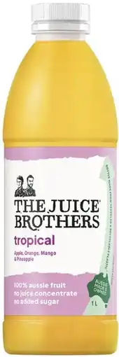 Coles The Juice Brothers Tropical Juice 1 Litre offer