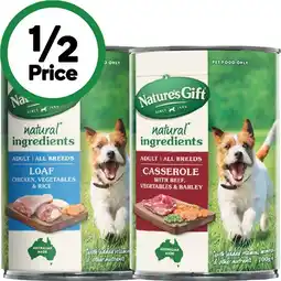 Woolworths Nature's Gift Wet Dog Food 700g offer