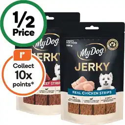 Woolworths My Dog Jerky Dog Treats 100g offer