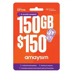 Woolworths amaysim $150 Starter PackΔ offer