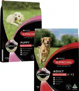 Coles Supercoat Dry Dog Food 6.7kg-7kg offer