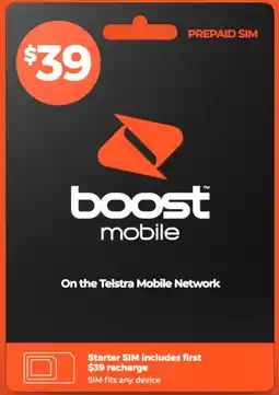 Coles Boost $39 SIM Pack offer