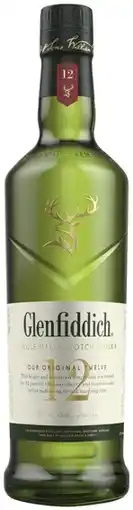 Coles Glenfiddich 12YO Single Malt Scotch Whisky 700mL offer