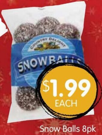 Spudshed Snow Balls 8pk offer