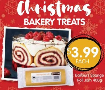 Balfours Sponge Roll Jam 400g