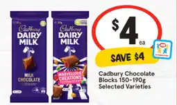 IGA Cadbury Chocolate Blocks offer