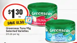 IGA Greenseas Tuna offer