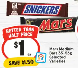 IGA Mars Medium Bars offer