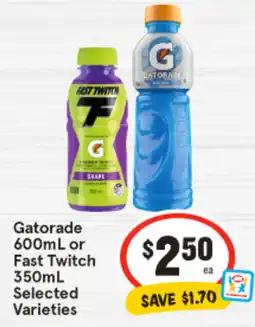 IGA Gatorade or Fast Twitch offer