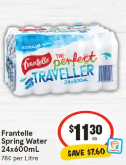 IGA Frantelle Spring Water offer