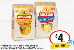 IGA Mission Tortilla Corn Chips or Smith's Chips offer