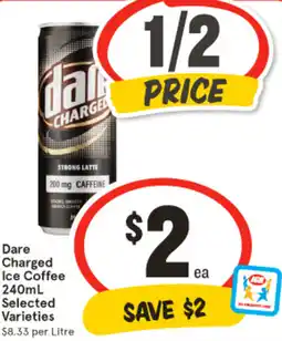 IGA Dare Charged Ice Coffee offer