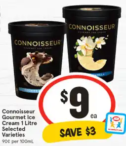 IGA Connoisseur Gourmet Ice Cream offer