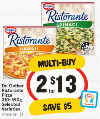 IGA Dr. Oetker Ristorante Pizza offer