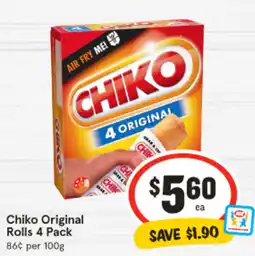 IGA Chiko Original Rolls offer