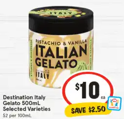 IGA Destination Italy Gelato offer