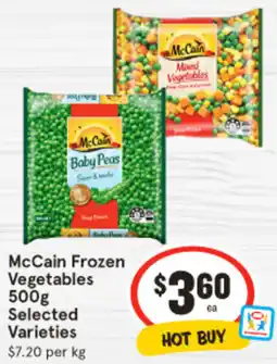 IGA McCain Frozen Vegetables offer