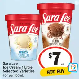 IGA Sara Lee Ice Cream offer