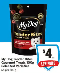 IGA My Dog Tender Bites Gourmet Treats offer