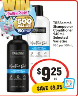 IGA TRESemmé Shampoo or Conditioner offer
