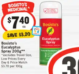 IGA Bosisto's Eucalyptus Spray offer