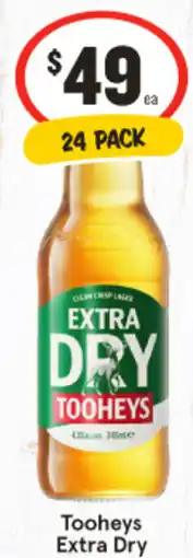 IGA Tooheys Extra Dry offer