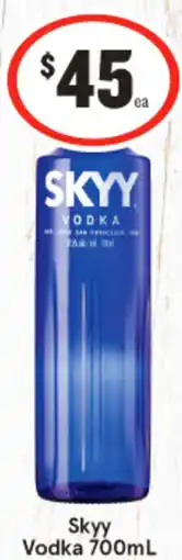 IGA Skyy Vodka offer