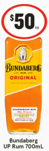 IGA Bundaberg UP Rum offer