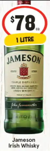 IGA Jameson Irish Whisky offer