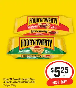 IGA Four 'N Twenty Meat Pies offer