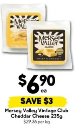 Drakes Mersey Valley Vintage Club Cheddar Cheese offer