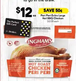 Drakes Peri Peri Extra Large Hot BBQ Chicken offer